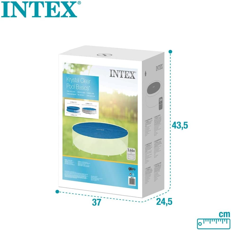 Caja del cobertor solar Intex para piscinas de 3,66m